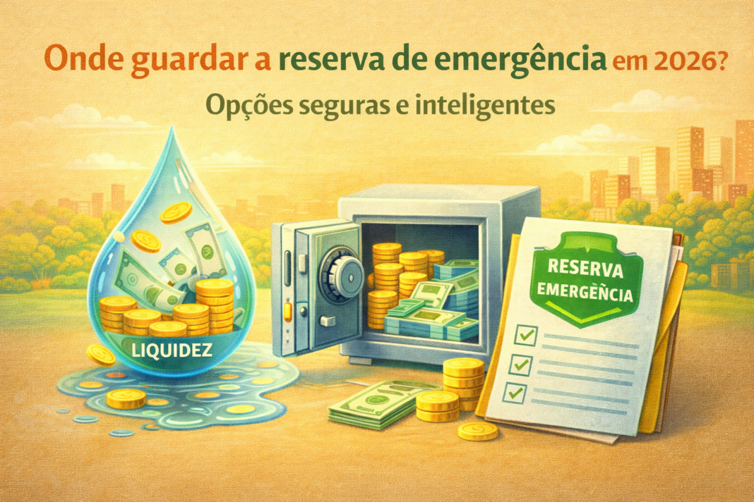Onde guardar a reserva de emergência em 2026