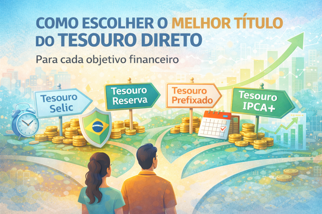 como escolher o melhor título do Tesouro Direto para cada objetivo financeiro